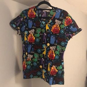 Disney Inside Out Scrub Top
